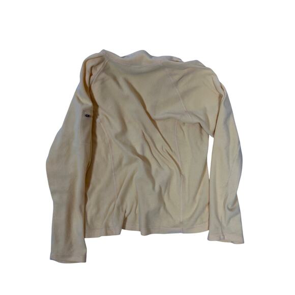 L.L. Bean Pastel Yellow 1/4 Zip Fleece Women’s Small | Cozy Pullover Lightweight - Picture 4 of 5
